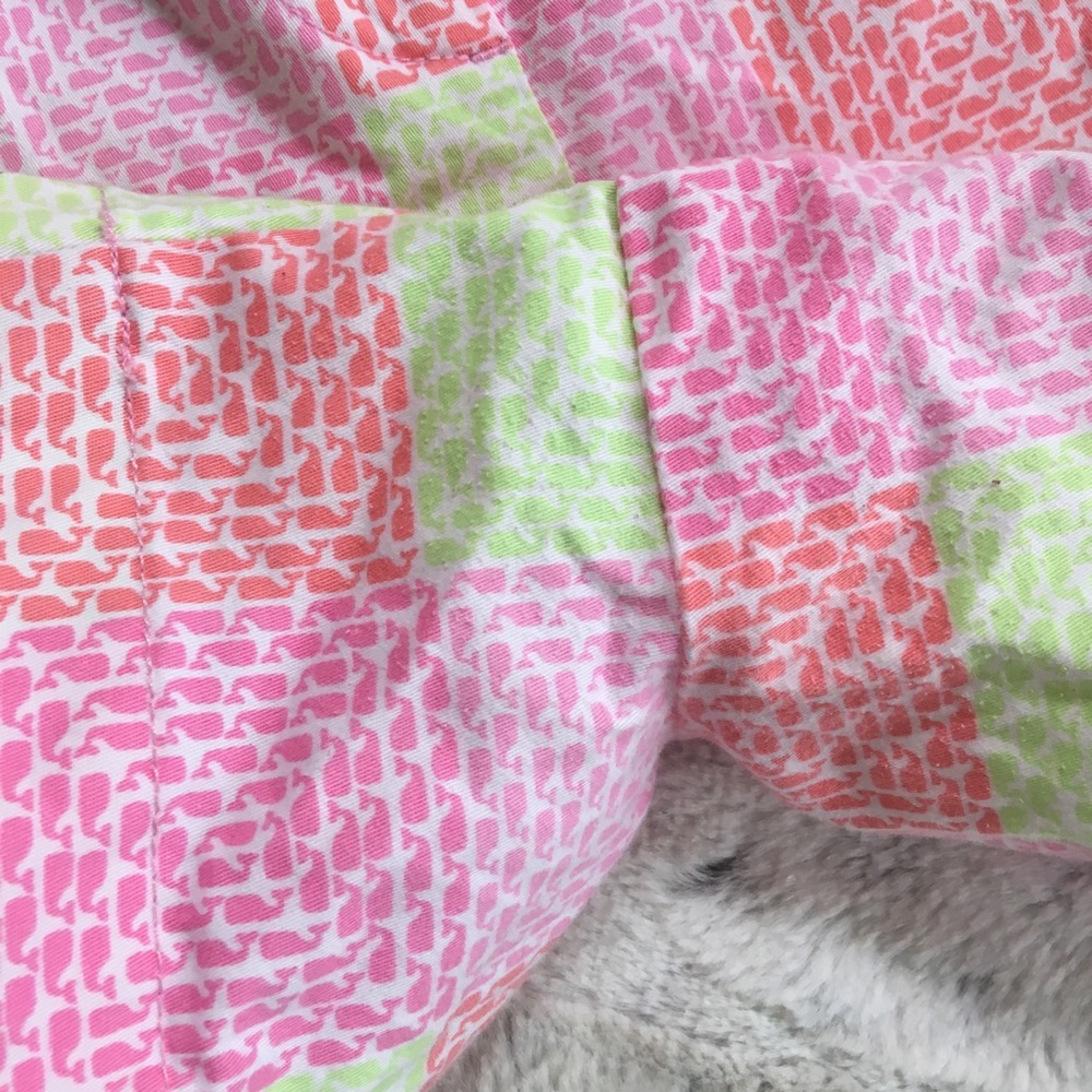 Pink Multi-Color Patterned Womens Shorts - Picture 5 of 8